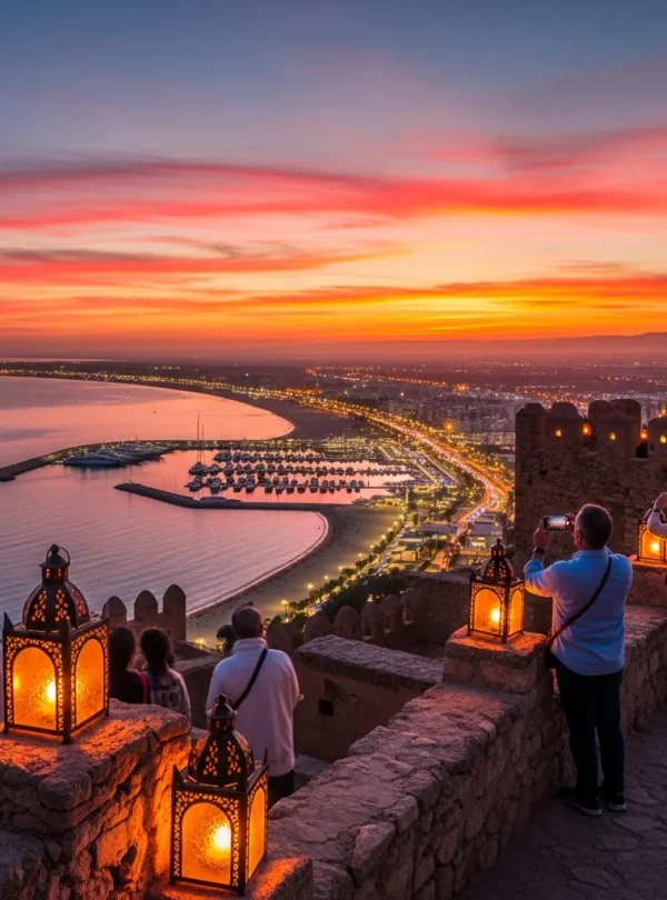 Sunset at the Kasbah Oufella Viewpoint